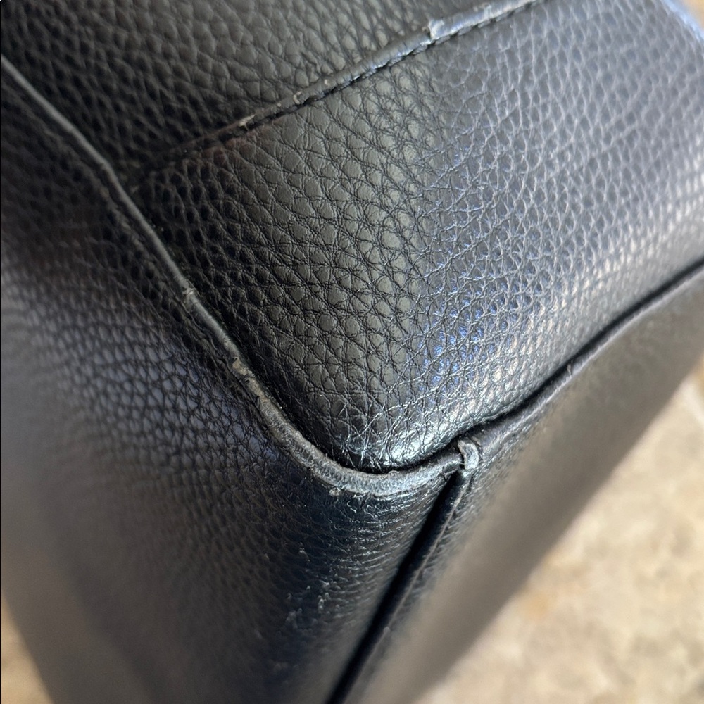 Lanvin Black Crossbody Bag with Gold Accents - Picture 9 of 15